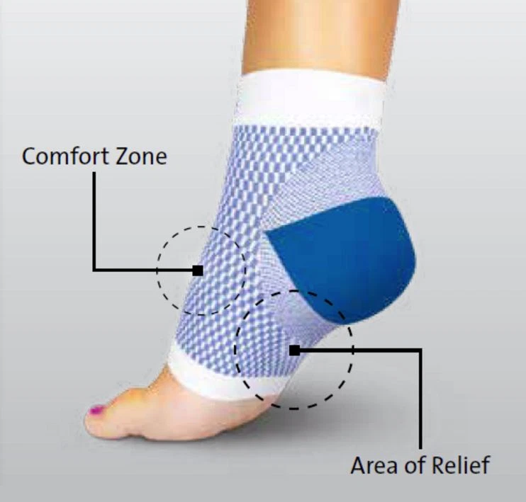 Darco DCS подошвенный рукав для фасциита, поддерживающая арка компрессионный рукав, DCS-PF - Изображение 3 из 4