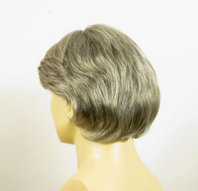 Perruque Homme Cheveux Naturels Gris Poivre Et Sel - Modèle Olivier 44, Neuf Avec étiquettes