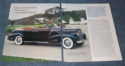 2006 History Info Article on the American Convertible Sedan ''Grace and Glamour''