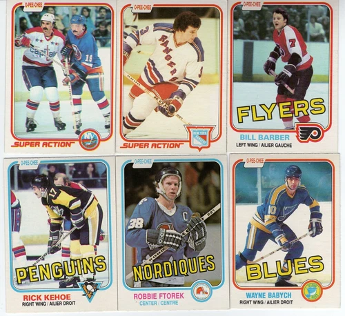 1981-82 O-PEE-CHEE SINGLES  #201 -- #396     ***HIGH GRADE***