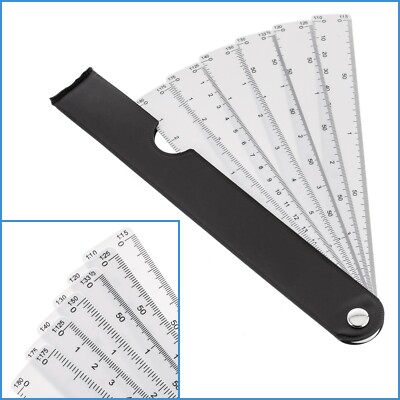 Portable 6 Blade Scale Ruler 12 Sizes 1:10 To 1:175 Technical Drawing Architects
