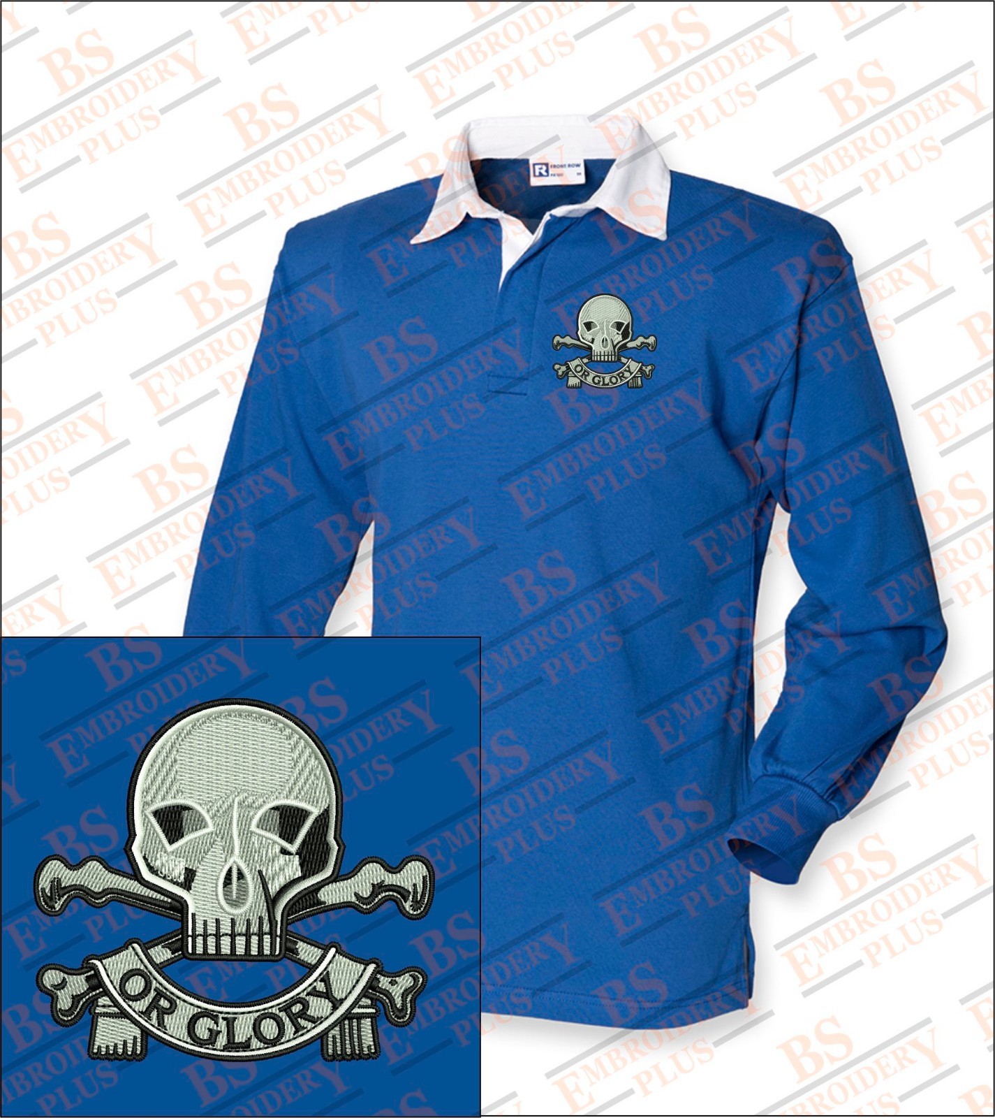 17TH/21ST LANCERS Embroidered Rugby Shirts eBay