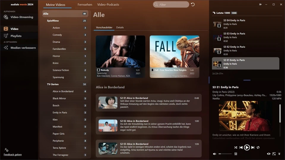 Audials Movie 2024 1-PC - Dauerlizenz - Deutsch / KEY (ESD) - Bild 3 von 4