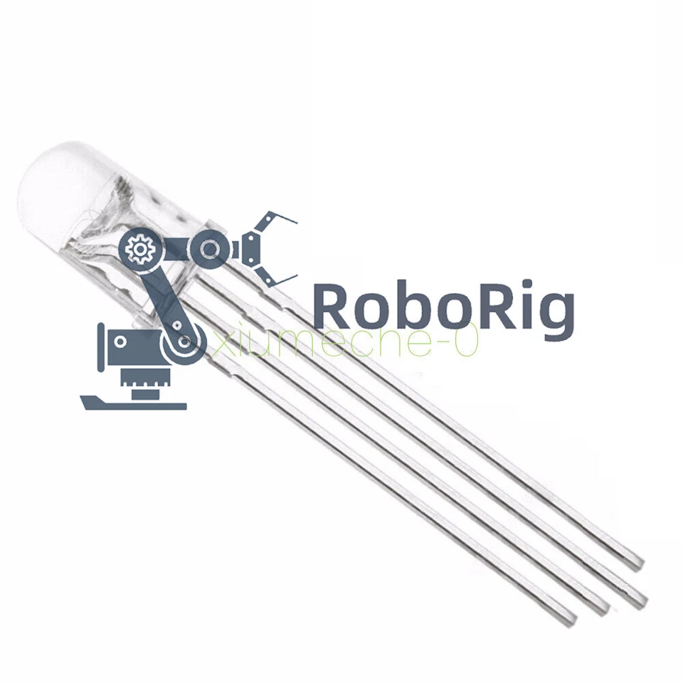 20Pcs NEW 5mm 4pin RGB Tri-Color Common Anode LED light Red Green Blue M8 - Image 4 of 4