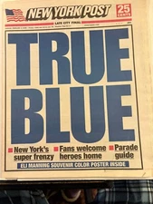 New York Giants Super Bowl XLII Champs. NY Post 2/5 2008; 23 Pages Of Coverage