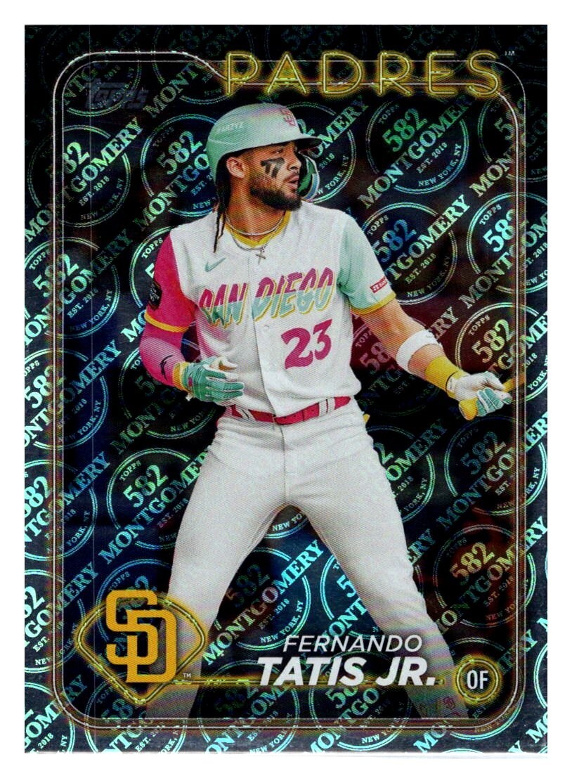 #23 Fernando Tatis Jr San Diego Padres 2024 Topps 582 Montgomery Club Foil
