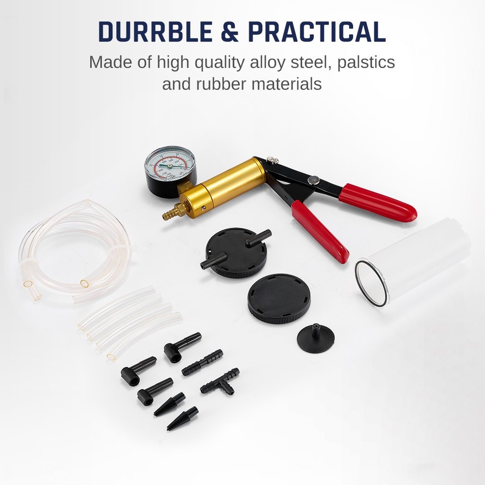 Vacuum Brake Bleeder Pump Kit 2 In 1 Handheld Vacuum Pump Tester - Foto 6