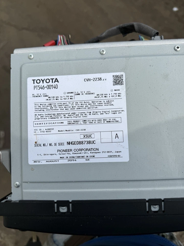 2011-2016 Scion Tc Radio Navigation System Stereo Head Unit /Bluetooth - Image 3 of 4