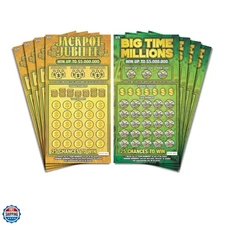 Prank Gag Lottery Tickets - 8 Total Tickets, 4 of Each Winning Ticket Design,...