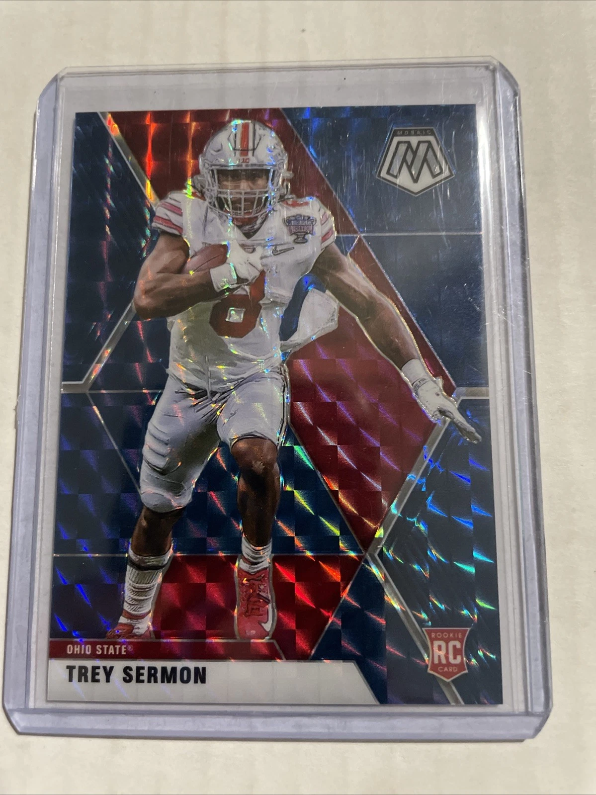 Trey Sermon Panini Mosaic Draft Picks #24 Gold Mosaic