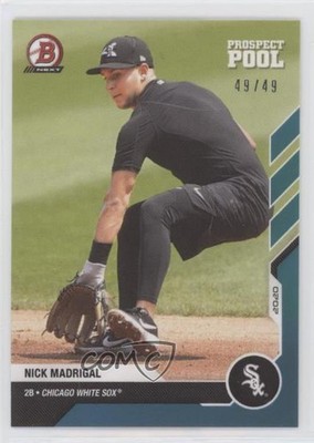 2020-21 Bowman Next Topps Now Prospect Pool Blue 49/49 Nick Madrigal #PP-29 3wu