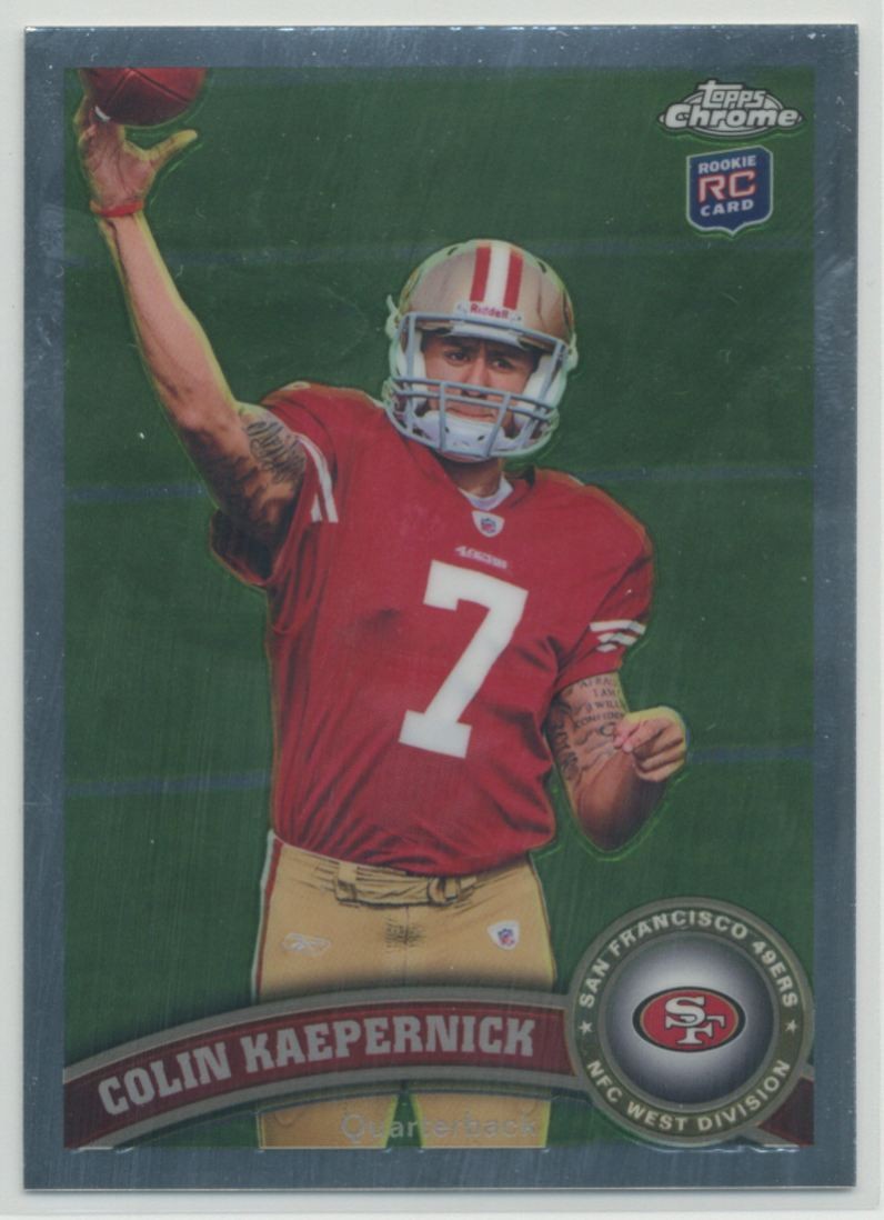 Colin Kaepernick 2011 Topps Chrome RC Rookie #25 San Francisco 49ers