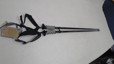 SALOMON L41525100 120 HACKER S3 SKI POLES 120CM 48'' BLACK / GREY