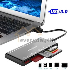USB 3.0 Memory Card Reader, 7 in 1 Adapter Hub, for SD, CF, TF, Micro SD, XD, MS