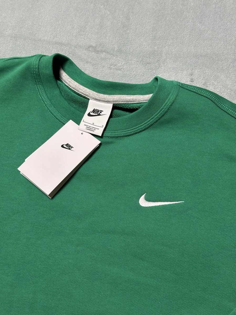 nike retro crew sweatshirt noble green