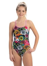 Uglies Girls Sugar Skull String Back Swimsuit