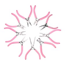 Pink Mini Pliers 9 Styles DIY Jewelry Jewelry Tool Pliers Jewelry Needle-nosed P