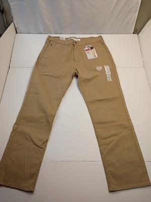 SIGNATURE LEVI STRAUSS PREMIUM FLEX S67 ATHLETIC JEANS MENS SZ 32X30 NWT!Tan!