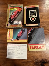 Super Sprint Nintendo NES CIB Complete In Box - Open Shrink Seal - Nr Mint