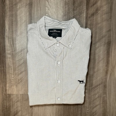 Rodd & Gunn Albini Fabric Sports Fit Woven In Italy Striped Oxford - 2XL