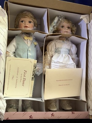 Georgetown Collection First Dance by Joyce Reavey Vintage COA Doll Set NEW