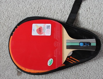 Best Friendship RITC729 Carbon Table Tennis Paddle Bat Racket with Case, Penhold