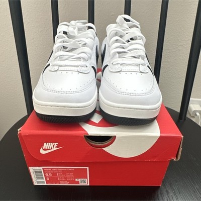 Nike Gamma Force White Black Leather Athletic Sneakers DX8951-102 Men