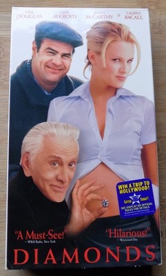 Diamonds - VHS - Kirk Douglas, Dan Aykroyd, Jenny McCarthy, Lauren Bacall