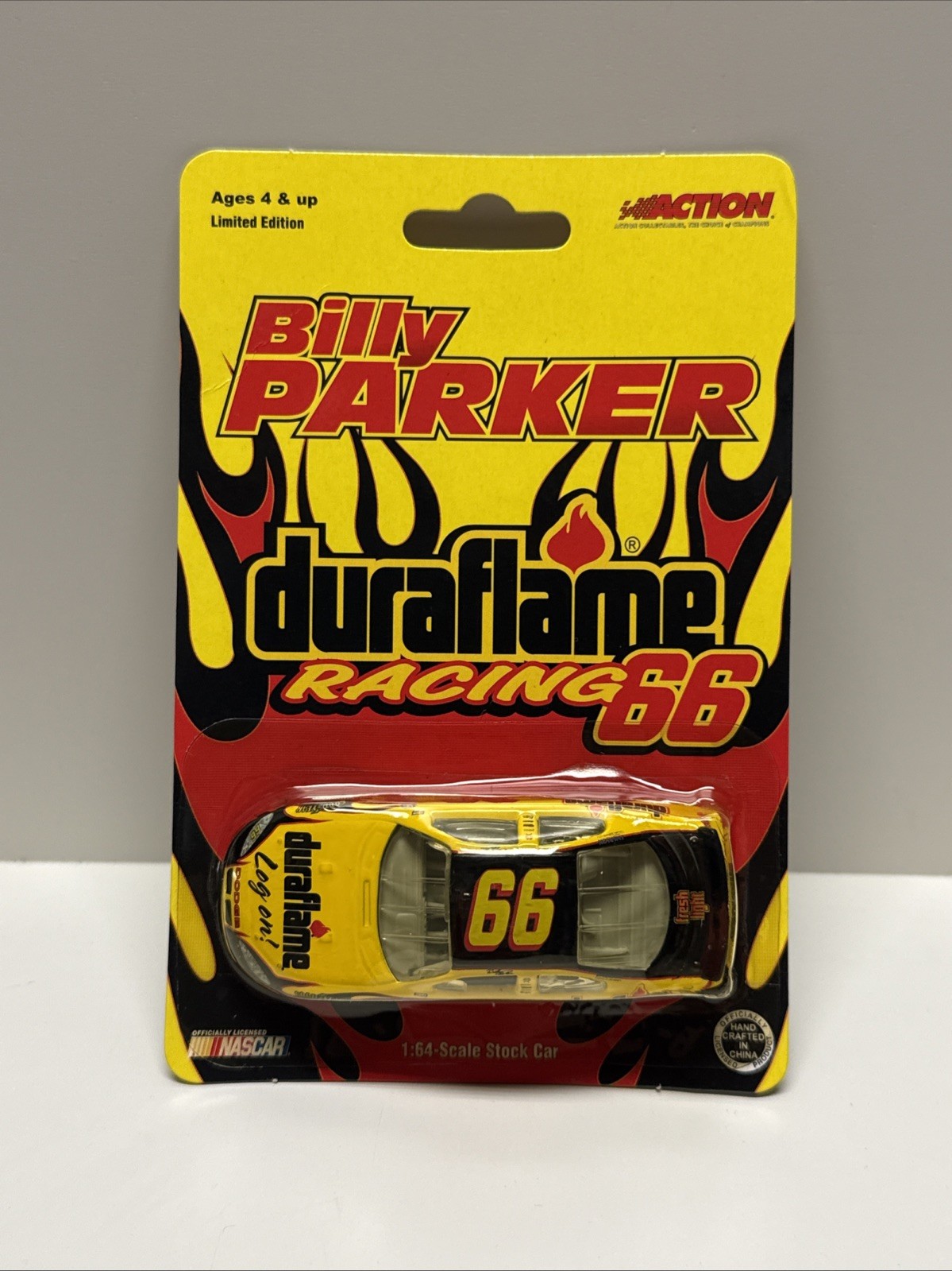 2004 Billy Parker #66 Duraflame 1/64 ACTION NASCAR Promo Diecast New
