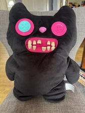 New Fuggler BIG FUGGs XL Plush 18" Black Funny Ugly Monster Button Eyes