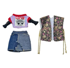 LOL Surprise OMG Dr. Heart Pet Rescue Vet Doll Outfit Vest Skirt Shirt Lot