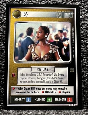 2001 Star Trek CCG 1E Holodeck Adventures HA - 101R Lily