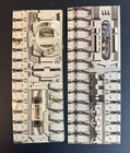 Vintage Star Wars Death Star CARDBOARD BACKDROP Pair 2 Set Original 1978 Kenner