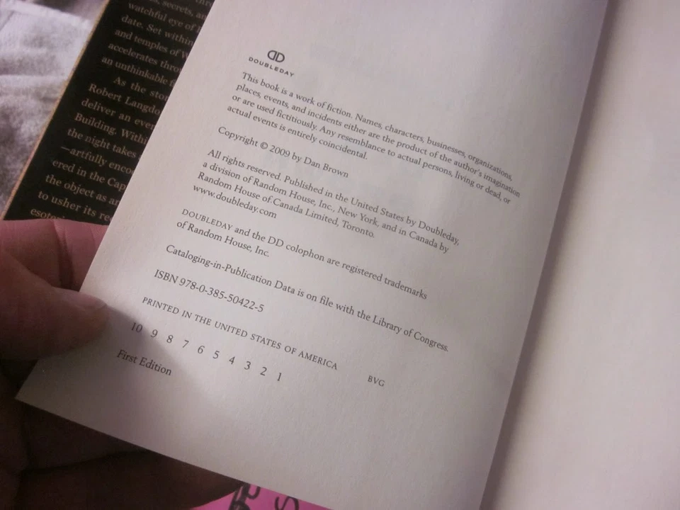 Lot of 4 Robert Langdon Novels Hardcover Books by Dan Brown - Image 3 of 4