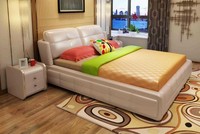 Luxus Schlafzimmer Bett Polster Design 180X200Cm Doppel Hotel Betten Leder Neu