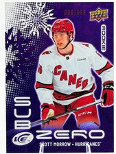 Scott Morrow /699 Sub Zero Rookies RC 2024-25 Upper Deck Ice #SZ-MO Hurricanes