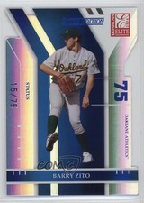 2004 Donruss Elite Extra Edition Status Die-Cut 15/75 Barry Zito #54 p7i