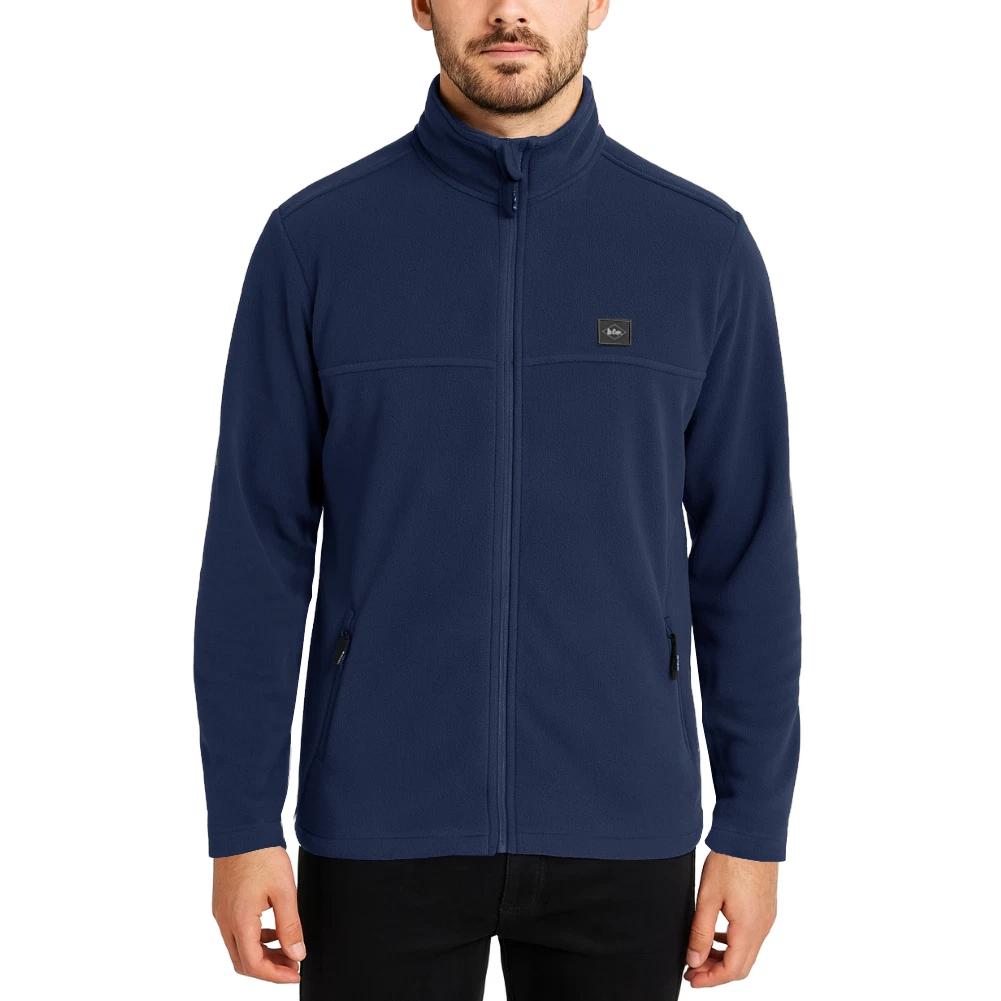 Chaqueta térmica de lana para hombre Lee Cooper ropa de trabajo suéter bolsillos con cremallera top de trabajo