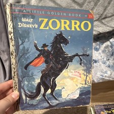 Disney Golden Press Zorro Little Golden Book Simon and Schuster New York 1958