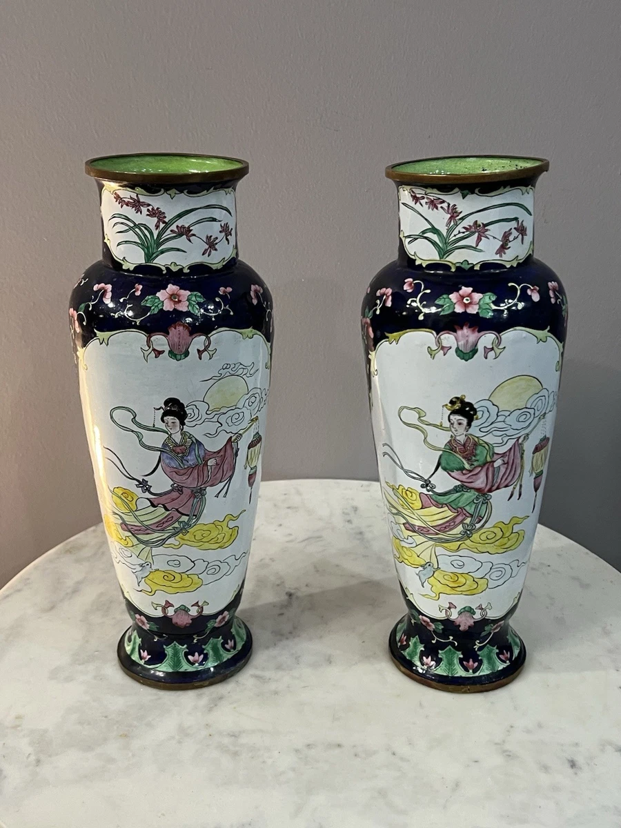 中国の古い花瓶 景徳鎮の花瓶/中国/龍/花柄/骨董 | 骨董・アンティークのオンライン