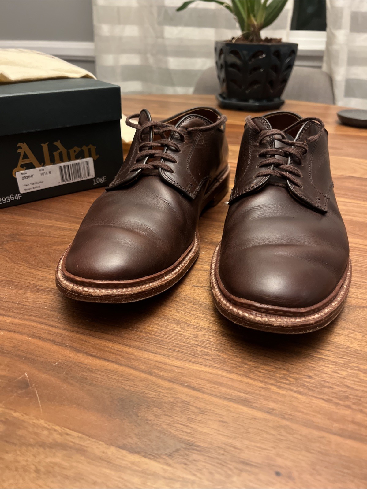 Alden 29364F Brown Chromexcel Plain Toe Dover