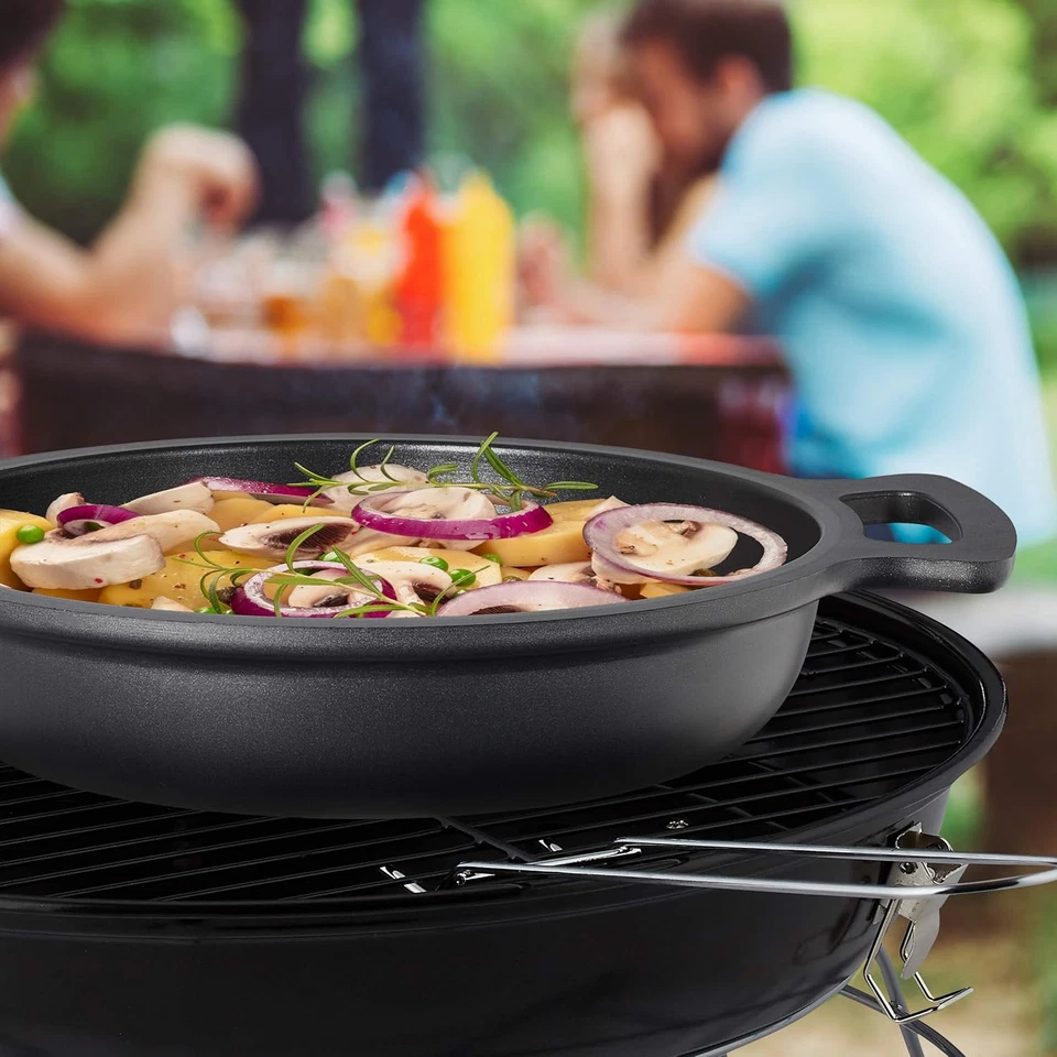 Padella, Antiaderente, Con Coperchio, Fornello & Grill, Alluminio, Casseruola Bi - Immagine 3 di 4