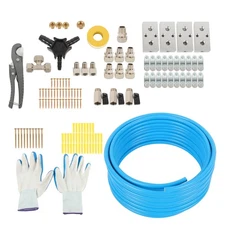 Shop Air Compressor, Compressed Air Line Kit 1/2” x100ft, Shop Air Line Kit