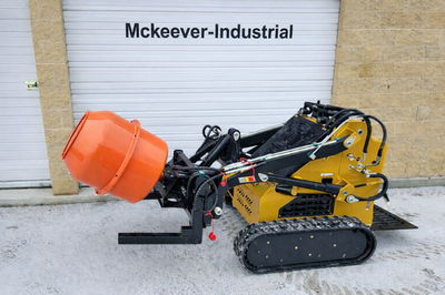 #ad #ad Mini Skid Steer Concrete Mixer Cement drum Hydraulic Attachment $1730.00