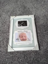 Baby Frame "Welcome Baby" Ultrasound Picture Frame Keepsake Sonogram Gift