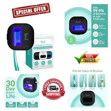 Compact UV-C Toothbrush Sanitizer for Electric Manual Brushes - Travel Ready