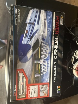  Jakks  Power Trains Starter Set Euro Bullet 20 Pieces W/ Extra Tracks & Cars