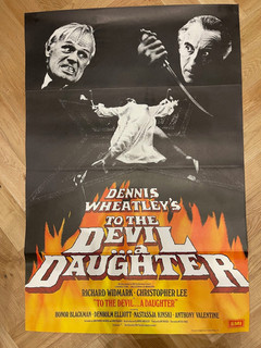 To The Devil A Daughter Original British Film Movie Poster 1976 Hammer Horror