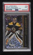 2021-22 Series 1 Young Guns Speckled Rainbow Foil Jeremy Swayman PSA 9 MINT 06ea