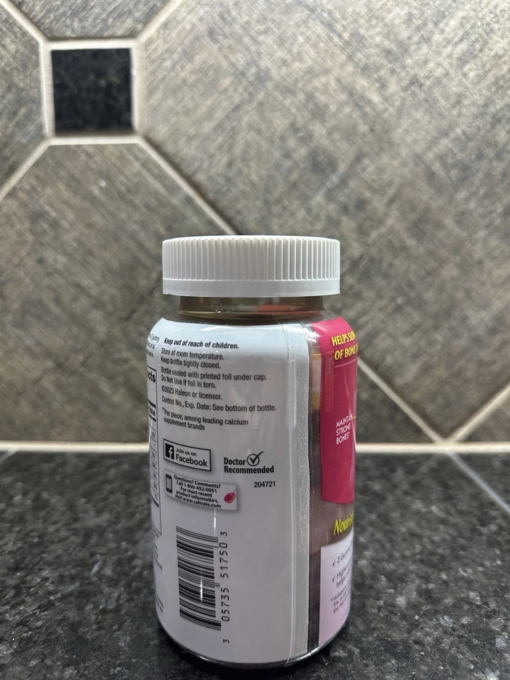 Caltrate Calcium and Vitamin D SupplementGummy Black Cherry, Strawberry, &Orange - Image 3 of 4